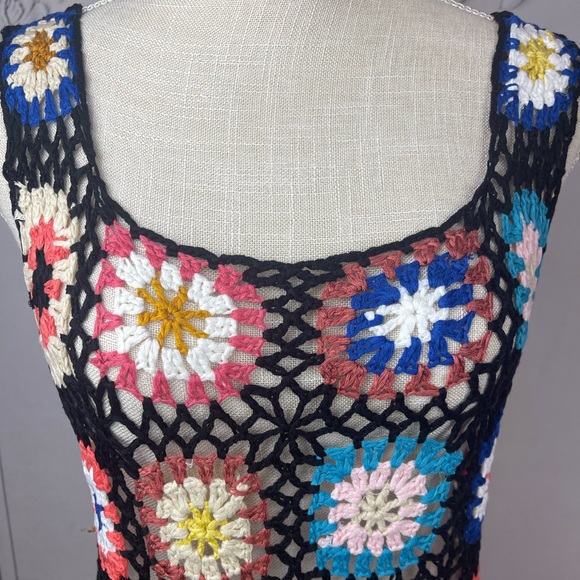 Bohemian Crochet Patchwork Dress - Picture 9 of 10
